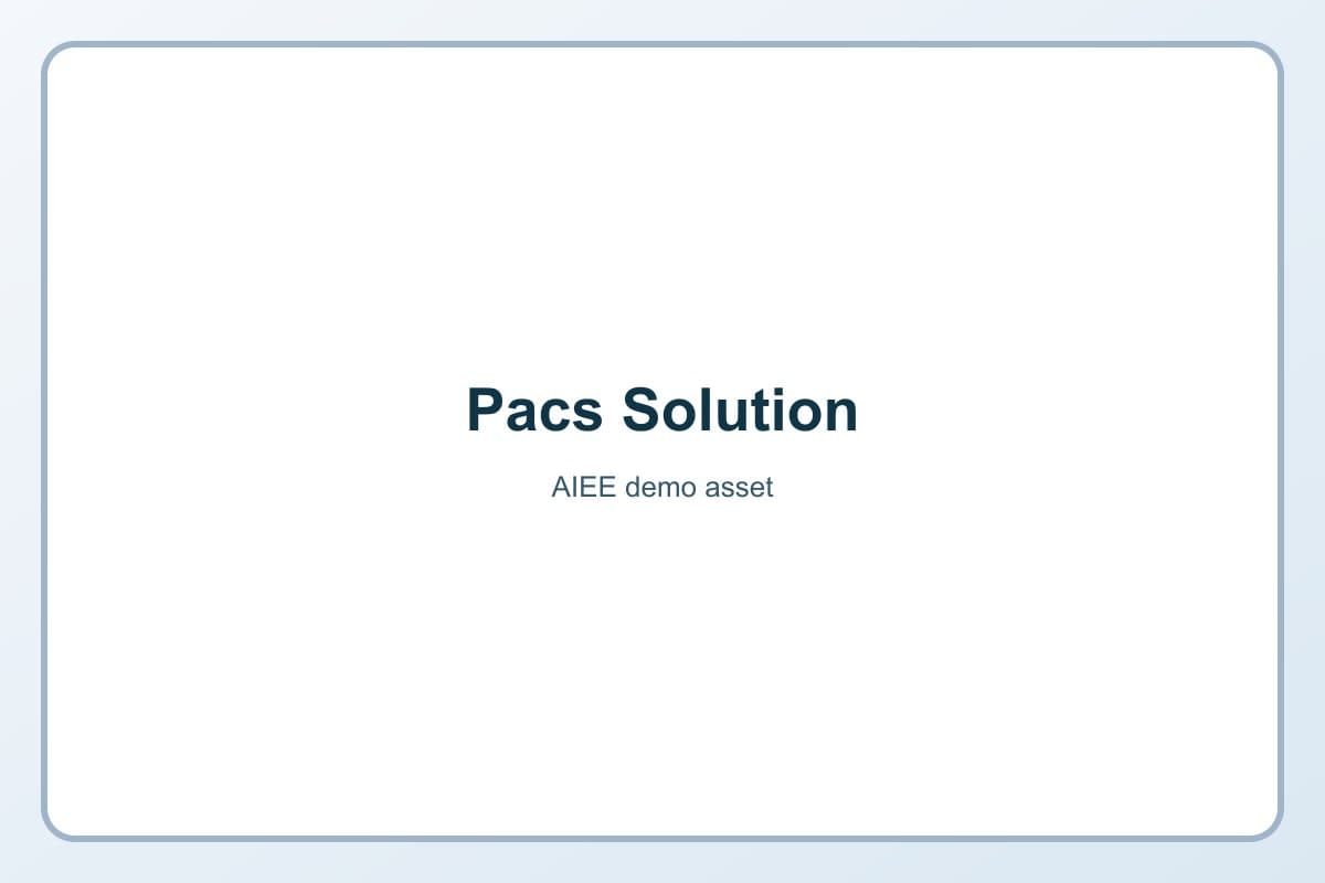 PACS Solution for Public Healthcare Center